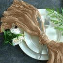 Sioloc Nude Cheesecloth Table Runner Fall Autumn Decor for Home 10ft Table Cloth for Tea Wedding Birthday Party Baby Bridal Shower Halloween Thanksgiving by CozyNest Decor