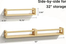 Upgraded Thick Floating Shelves - Multi-Use Wall-Mounted Bookshelves for Kids and Nursery, Ideal for Books, Toys, Spice Rack, Decor - NaturalWood by CozyNest Decor