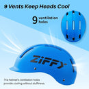 ZIFFY Kids/Toddler Bike Helmet, Adjustable, Lightweight, Safety Certified Scooter Helmet for Boys & Girls with Washable Inner Lining, 2 Sizes, 4 Colors – Fits Toddlers to Youth by TinyTreasures Baby Boutique