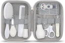 Baby Grooming Kit, 15 in 1 Portable Baby Safety Care Set with 01 Hair Brush Comb Nail Clipper Nasal Aspirator etc for Nursery Newborn Infant Girl Boys Keep Clean(White) by TinyTreasures Baby Boutique