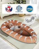 Baby Lounger - Infant Lounger for Newborn 0-24 Months, Pure Cotton Breathable Baby Nest Lounger Cover, Newborn Essentials for Baby Boys & Girls, Co Sleeper Portable Baby Bed for Home and Travel by TinyTreasures Baby Boutique