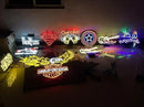 Neon Signs Beer Bar Club Bedroom Compatible For Miller Genuine Draft Car Glass Neon Signs for Office Hotel Pub Cafe Birthday Party Man Cave Neon Light Art Wall Lights 24 X 20 Inches by CozyNest Decor