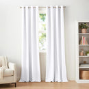 Amazon Basics Room Darkening Light Blocking Blackout Window Curtain with 2 Panels Grommets, for Living Room and Bedroom, 52 x 96 inches, White - Set of 2 by TinyTreasures Baby Boutique