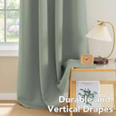 H.VERSAILTEX Thermal Insulated Blackout Window Panels Microfiber Formaldehyde-Free Kids Curtains for Holiday Season Home Decoration,Grommet Top,52 by 96 - Inch - Cyan - Set of 2 by CozyNest Decor