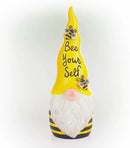 Alpine Corporation 12" H Bee Yourself Indoor/Outdoor Garden Gnome Statue, Yellow/Black by GreenHaven Gardens