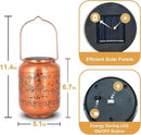 2Pack Butterfly Solar Lanterns Outdoor Hanging Waterproof Lanterns for Garden Decor Christmas Gifts for Women Mom Grandma Metal Solar Lights Decoration Outside for Yard, Patio,Pathway Landscape by GreenHaven Gardens