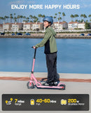 FanttikRide T9 Electric Scooter for Kids 4.3-5.6 ft, 7/10/12 MPH, LED Battery Level, Height Adjustable and Foldable, Electric Scooter for Kids, for Teenager, Up to 40 mins by TinyTreasures Baby Boutique