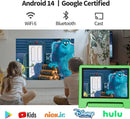 JREN Tablet for Kids｜10 Inch Kids Tablet Android 14｜Octa-core｜64GB｜WiFi ｜Bluetooth｜Parental Control｜Children Content｜Children Toddler Green by TinyTreasures Baby Boutique