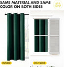 MIULEE Hunter Green Blackout Curtains for Bedroom Living Room 63 Inches Long 2 Panels, Thermal Insulated Room Darkening Drapes Solid Grommet Noise Reduction Emerald Green Christmas Curtains 40x63 Inch by TinyTreasures Baby Boutique