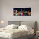 Biuteawal New York City Canvas Wall Art Manhattan Skyline Night View Picture Painting Modern Giclee Canvas Prints Home Office Living Room Wall Decoration by CozyNest Decor