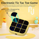 Tic-Tac-Toe Bolt Game, 4-in-1 Handheld Puzzle Game Console, Electronic Tic-Tac-Toe Toy, Educational and Memory Growth, Portable Travel Games for Car Ride, Board Games for Kids and Adults (Yellow) by TinyTreasures Baby Boutique