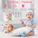 WAJIAYON Baby Fruit Feeder Pacifier - 5 Pack | 2 Mesh Infant Food Feeder Pacifier & 1 Baby Food Dispensing Spoon | Fresh Fruit Teethers for Babies |Shower Gifts for Boys and Girls (Pink & Green) by TinyTreasures Baby Boutique