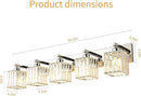 Modern Vanity Light 5-Lights Chrome Crystal Bathroom Wall Light Fixtures by CozyNest Decor
