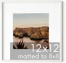 HAUS AND HUES White Square Frame Set of 1-12x12