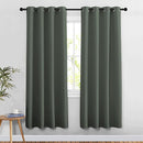 NICETOWN Blackout 78 inch Curtains for Doorway 2 Panels, Grommet Light Reducing Thermal Insulated Privacy Door Curtains Window Treatments for Bedroom, Dark Mallard, W52 x L78 by TinyTreasures Baby Boutique