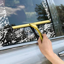 All-Purpose Stainless Steel Shower Squeegee for Shower Doors with 2 Adhesive Hooks, Bathroom Cleaner Tool Household Window Mirror Squeegee for Home Cleaning, Glass Door, Tile Wall, Car, 12 Inch Golden by CozyNest Decor