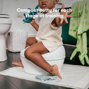 Frida Baby 3-in-1 Grow-With-Me Toddler Potty Training Toilet, Toddler Potty, Toilet Topper Training Seat and Step Stool, Easy-to-Clean Potty Training System by TinyTreasures Baby Boutique