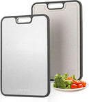 FIRE HIVE Kitchen Stainless Steel Cutting Board,Double-Sided Multi-Functional Cutting Boards,Large Cutting Board Made of Stainless Steel & Platycodon, 16*11 inches Safe Kitchen Cleaning Cutting Boards by CozyNest Decor