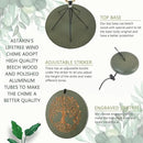 Gifts for Mom & Grandma - Outdoor Wind Chimes with Engraved Tree of Life, Large Patio Hanging Decor for Garden, Yard, Christmas, Anniversary Celebrations by CozyNest Decor