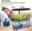Indoor Hydroponics Growing System, 12 Pods Smart Herb Garden Planter with LED Grow Light Plant Germination Kit (No Seeds), Ideal Gift for Gardening Lovers, Gift Ideas for Women Men by GreenHaven Gardens