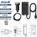 Garbage Disposal Air Switch Kit -Professional- Dual Outlet, Sink Top Waste Disposer On/Off, Garbage Disposal Button, UL Listed by CozyNest Decor