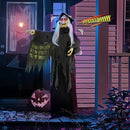 AW Animated Halloween Decorations,Scary Witch,6 FT Life Size Standing Clown,Motion/Sound Activated LED Eyes Creepy Sound,Haunted House Props,Party Outdoor Indoor Lawn Yard Patio 2025 by CozyNest Decor