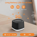 Portable Sound Machine,Mini Travel White Noise Machine for Sleeping with Breathing Night Light, 16 Soothing Sounds, Timer, Rechargeable Brown Noise Sound Machine for Sleep,Adults,Office Privacy(Black) by TinyTreasures Baby Boutique