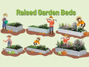 Galvanized Raised Garden Bed,2 Pcs 10×3×1FT Metal Planting Box for Outdoor Vegetable, Herb,Planter Gardening (Silver) by GreenHaven Gardens