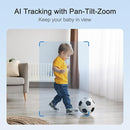 Simsky Smart Baby Monitor with 2×4MP Camera, 6X Optical Quality Zoom, 32GB Local Storage, AI Tracking, Intelligence Detection, Pan-Tilt-Zoom, Add-on Camera Monitor by TinyTreasures Baby Boutique