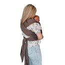 Moby - Classic Baby Wrap Carrier for Newborns & Infants, Hands-Free Newborn Wrap Swaddle Holder - Hickory by TinyTreasures Baby Boutique