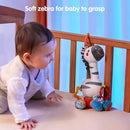TUMAMA Baby Hanging Toys, Plush Animals Baby Rattle Crinkle Squeaky Toys Car Seat Stroller Mobile Toys, Baby Toys for 0 3 6 9 12 Months, Sensory Learning Toys Gift for Newborn Infant (Zebras) by TinyTreasures Baby Boutique