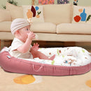 Baby Lounger | Organic Cotton Infant Lounger | Reversible, Adjustable & Portable Floor Lounger | Soft, Breathable, Washable Cover by TinyTreasures Baby Boutique