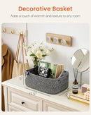KALLAX Small Woven Basket, 13.5 x 9.5 x 5 Inches, Storage Basket for Organizing, Cute Small Rope Shelf Closet Cube Storage Bins Baskets for Shelves, Dog Toy Gift Baskets Empty, 3 Pack Mixed Black by TinyTreasures Baby Boutique