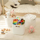 OIAHOMY Storage Cubes 11 Inch - 3 Pack, Cotton Rope Woven Baskets for Organizing, Square Storage Baskets for Shelves Organizer, Classroom, Kids Toy Bins, Closet, Baby Nursery-White by TinyTreasures Baby Boutique