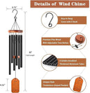 Sympathy Gift Baskets, 30" Wooden Memorial Wind Chimes for Loss of Loved One, Memorial/Bereavement/Condolence/Funeral Gifts, in Memory of a Loved One Mother Father by CozyNest Decor