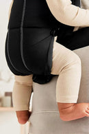 BabyBjörn Baby Carrier Mini, Black, Woven | Newborn Carrier (7-25 lbs), Ergonomic, Easy-to-Use by TinyTreasures Baby Boutique