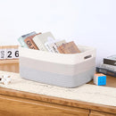 Large Storage Baskets for Organizing, Closet Shelf Baskets for Clothes Blanket Towels, Baby Nursery, Toy Bins Box, Woven Rope Baskets, 17 x 13 x 7.5”, 4 Packs Gradient Grey by TinyTreasures Baby Boutique