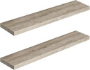 HOOBRO Floating Shelves for Wall, Wall Mounted Shelf Set of 2, 39.4" Hanging Shelf with Invisible Brackets, for Wall in Bathroom, Bedroom, Toilet, Kitchen, Livingroom, Office, Greige BG100BJP201 by CozyNest Decor