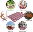Beach Blanket Picnic Mat Sandproof Waterproof Extra Large Outdoor Camping Blanket Foldable Portable Picnic Mat for Travel Hiking Music Festival Park Lawn Grass Red Lines by TinyTreasures Baby Boutique
