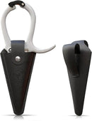 Plant Pruning Shears with Vegan Leather Sheath Garden Trimming Scissors with Belt Holster Bonsai Trimmers Herb Snips Flower Clippers Garden Tools 2 Piece Bundle (White & Black) by GreenHaven Gardens