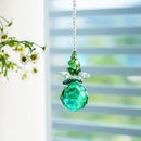 H&D Hanging Crystal Angel Suncatcher Rainbow Maker Guardian Angel Ornament for Home Window Decor (Green) by GreenHaven Gardens