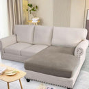 H.VERSAILTEX Super Stretch Individual Chaise Cover Sectional Couch Covers for L Shaped Sofa Both Left/Right Featuring Thick Jacquard Textured Twill Fabric (1 Piece Chaise Cover, Taupe) by CozyNest Decor