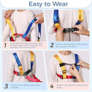 JXM Safety Harness Leash for Autism and Special Needs Child (3-6 yrs), Child Adjustable Elopement Harness with Emergency Grab Handle and Tether, Keep Active Autistic/ADHD Kids Safe and Free Outdoors by TinyTreasures Baby Boutique
