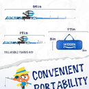 Kids Fishing Pole, Portable Telescopic Kids Fishing Poles for Boys and Girls, Fishing Rod and Reel Combo Kit with Tackle Box, and Fishing Net, Best Fishing Pole for Toddler Youth by TinyTreasures Baby Boutique
