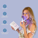 SPARX Wireless Teeth Whitening Kit with LED Light for Sensitive Teeth Remove Stains Like Coffee, Smoking, Wine. Whiten Smile for Long Lasting Results, Includes 3 Gel Syringes, 1 Dual LED Mouthpiece by CozyNest Decor
