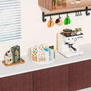 Snack Organizer - Versatile Snack Storage, Lazy Susan with Convenient Grab-and-Go Design, Metal Snack Holder for Home, Office, Breakroom, 10.85" L x 10.85" W x 5" H (White) by CozyNest Decor