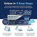 Moonlight Slumber EZ Dreamer Crib Mattress – Dual-Sided Baby and Toddler Mattress, Firm Infant Support, Waterproof and Hypoallergenic Cover, 4.5" Foam, Standard Size, Made in USA by TinyTreasures Baby Boutique