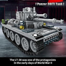 1030 Piece WW2 Army Tanks Toy Building Sets,Create a German Panzer 38T and a German Tiger Tank Toys,Adult Collectible Model Tanks Sets to Build,Christmas Birthday Gifts for Boys,Teens,Adults by TinyTreasures Baby Boutique