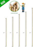 3ft Natural Bamboo Plant Stakes for Tomatoes, Beans, Flowers, Potted, Climbing Plants 25pcs by GreenHaven Gardens