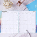 Monthly Planner 2025-2026 - JUL 2025 - DEC 2026 Planner/Calendar, 18 Monthly, with Colorful Tabs, Planner for Daily Organizing - Waterproof Cover (8" x10", Notes Pages, Light Blue) by TinyTreasures Baby Boutique